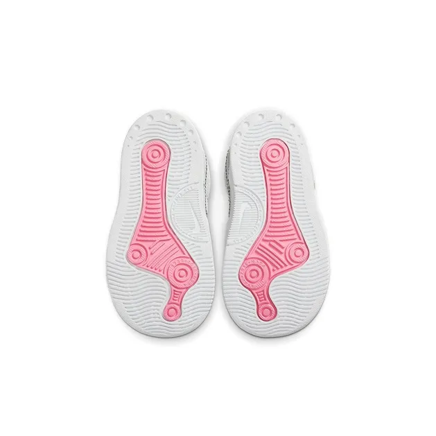 Nike Squash Type TD Slip Resistant Shock Absorbers Low Top Toddler Shoes Gray Pink Infant And Toddler-5