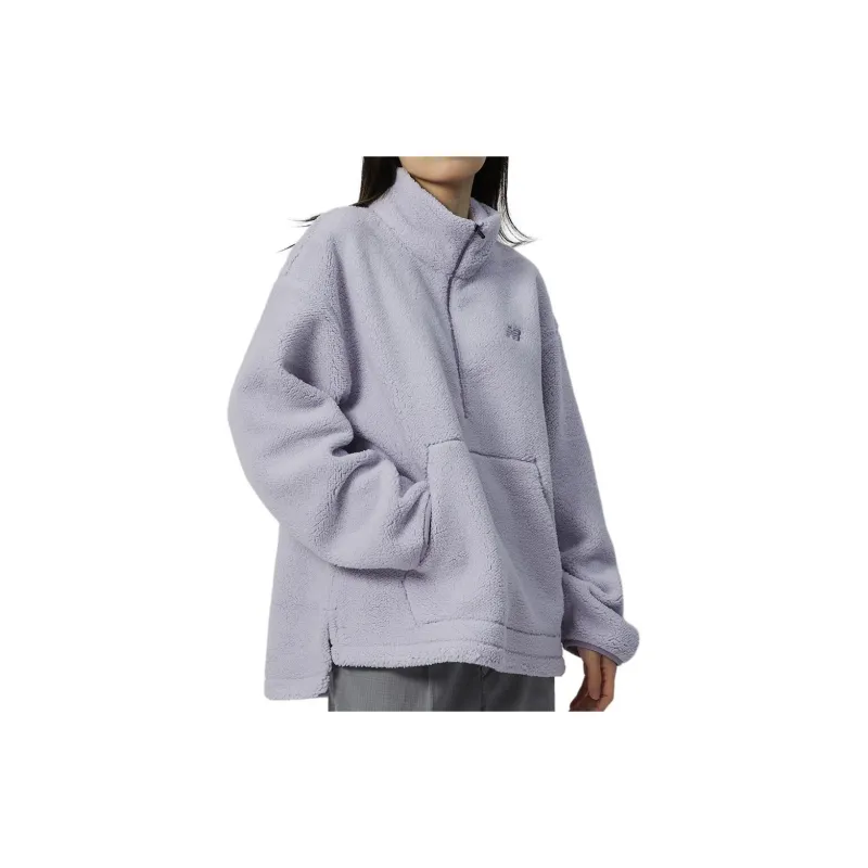 New Balance Sweatshirts Women's Gray Violet-4