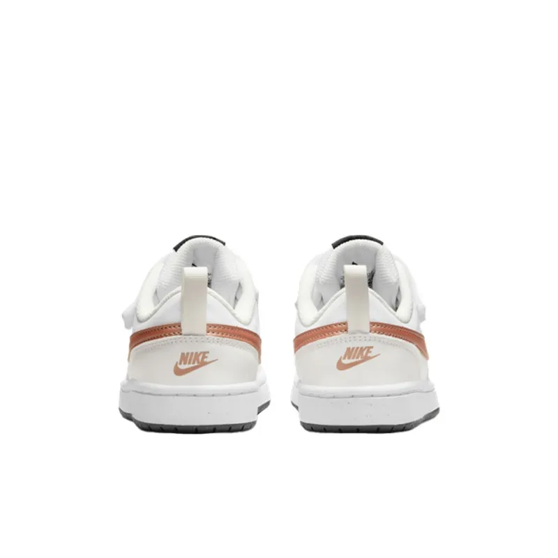 Nike Court Borough Low 2 White Metallic Bronze PS-4
