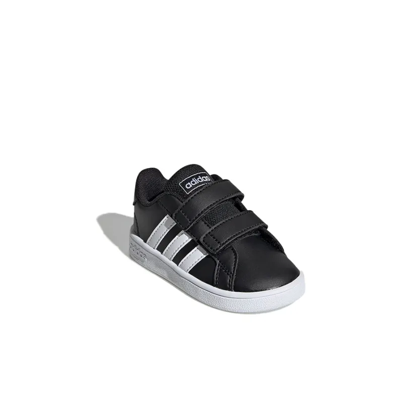 Adidas Neo GRAND COURT Low Top Skateboard Shoes Black White Infant And Toddler-2