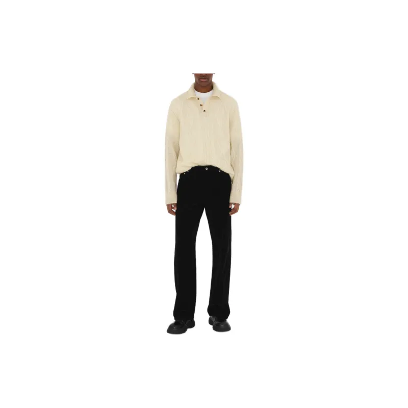 Burberry Aran Knitted Polo Shirt-1