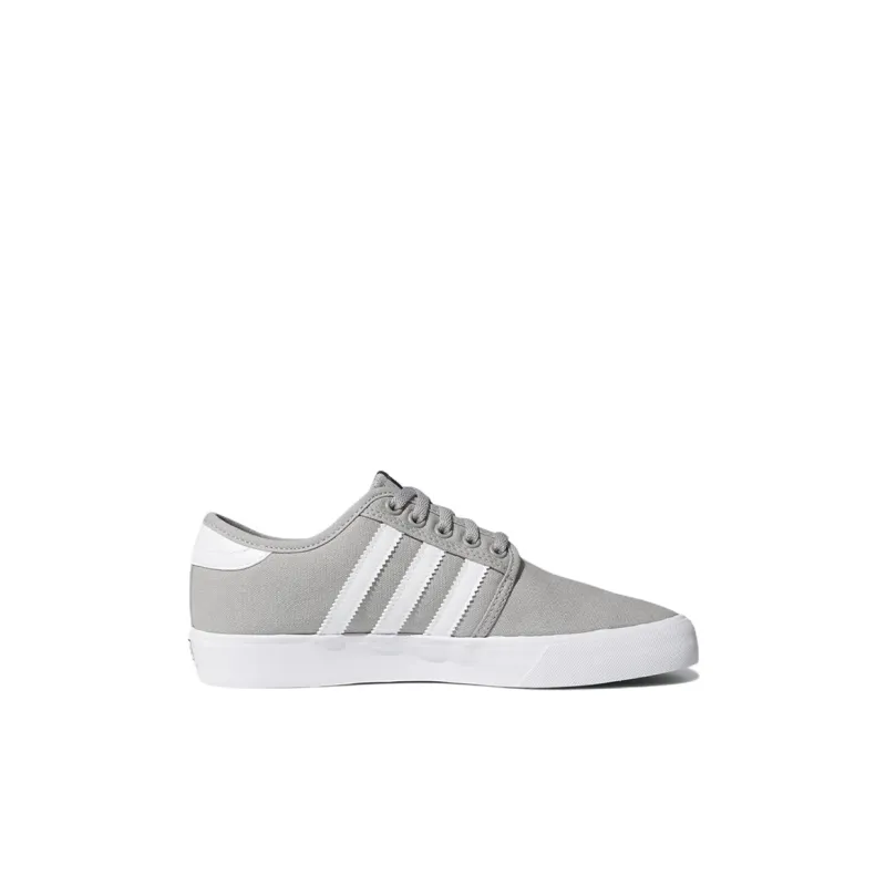 Adidas Originals Seeley K Lightweight And Wear resistant Low Top Kids' Skateboarding Shoes Gray White Kids'-1