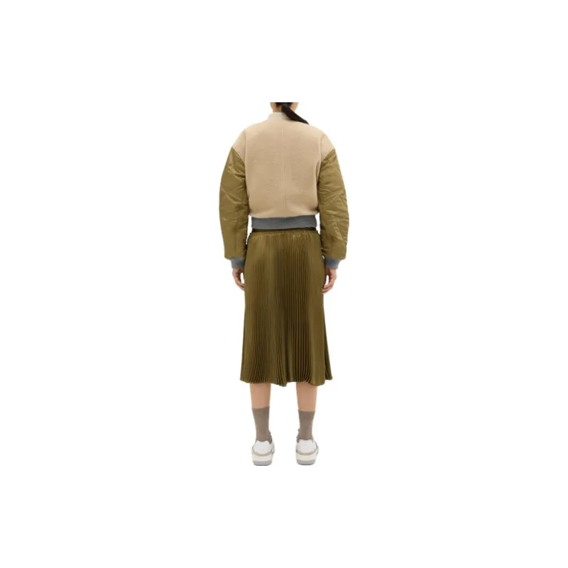 THEORY Casual Long Skirts Women's Olive Gold Green F0X-2