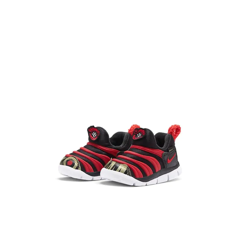 Nike Dynamo Free Mic QS Low Top Toddler Shoes Black Red Infant And Toddler-2