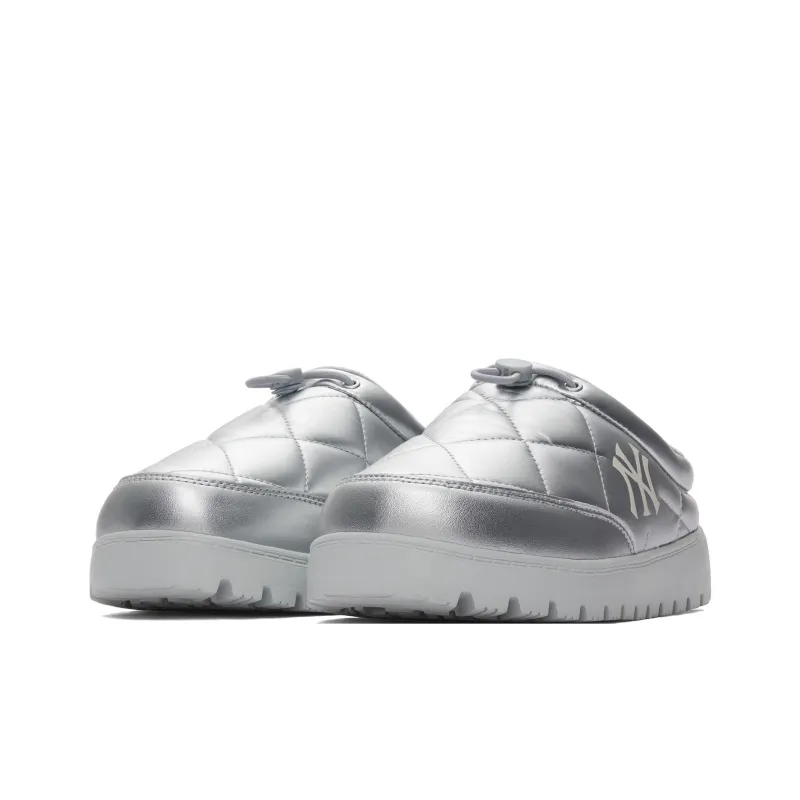 MLB New York Yankees Abrasion Resistant Slip Resistant Vintage Diamond Pattern Embossed Cotton Mules Unisex Gray-2