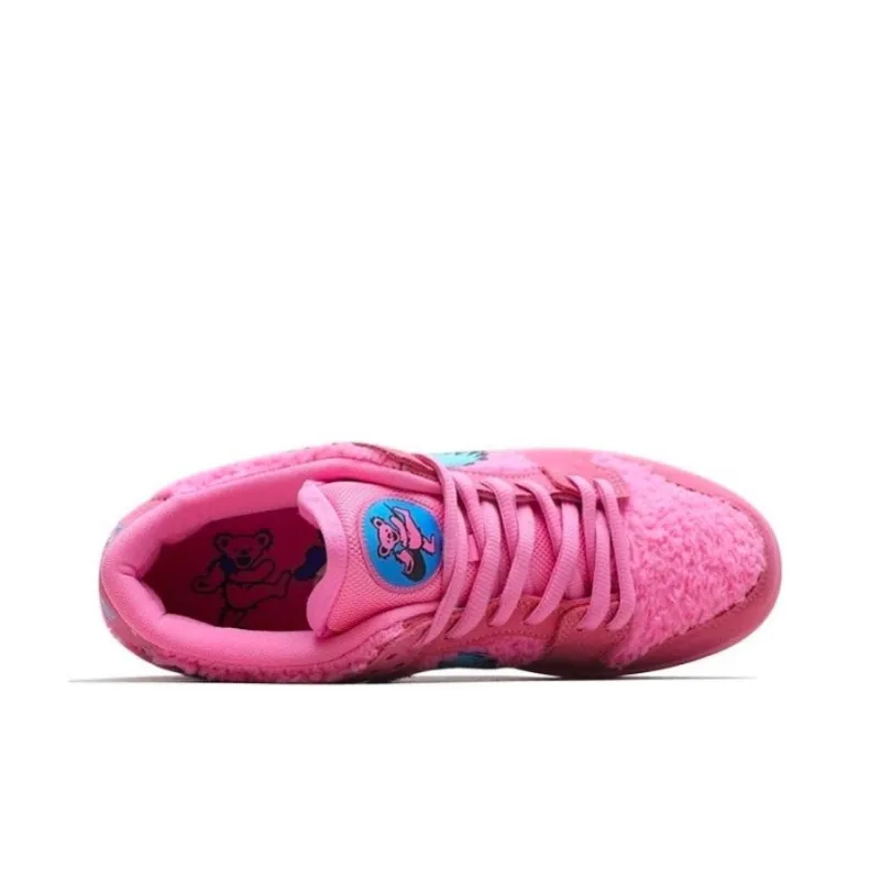 Grateful Dead x Nike Dunk SB 'Bears Pack' Slip Resistant Coverage Low Top Skateboard Shoes Unisex Blue Pink-2