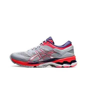 Asics Gel Kayano 26 Breathable Wear Resistant Slip Resistant Low Top Kids' Running Shoes Gray Silver Teenagers
