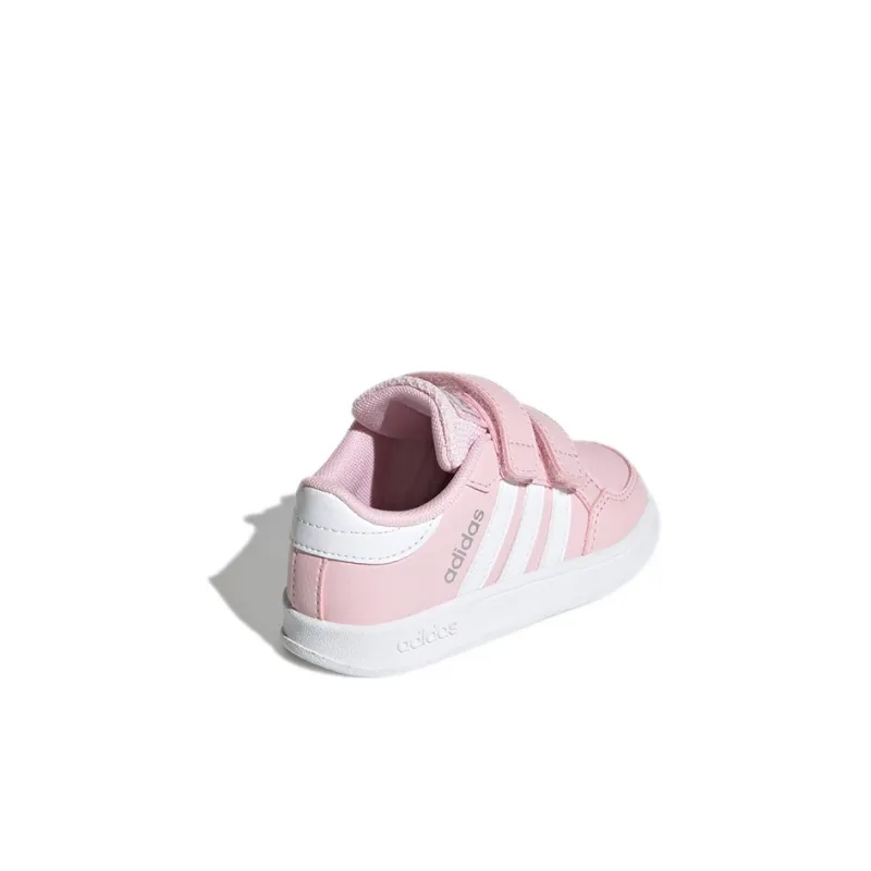 Adidas Neo Breaknet Low Top Skateboard Shoes Pink White Infant And Toddler-3
