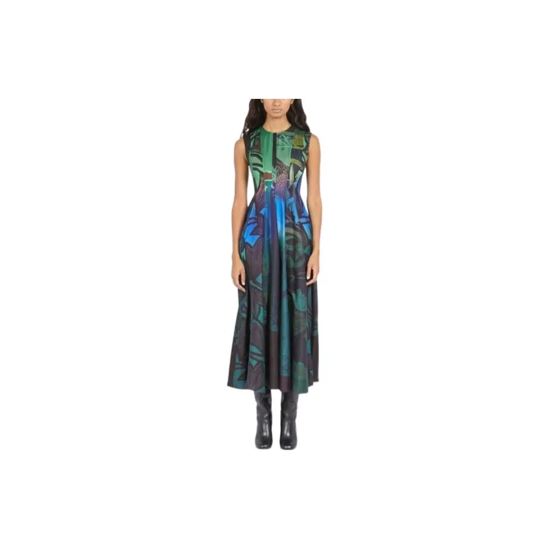 Ferragamo Sleeveless Graphic print Dress-1