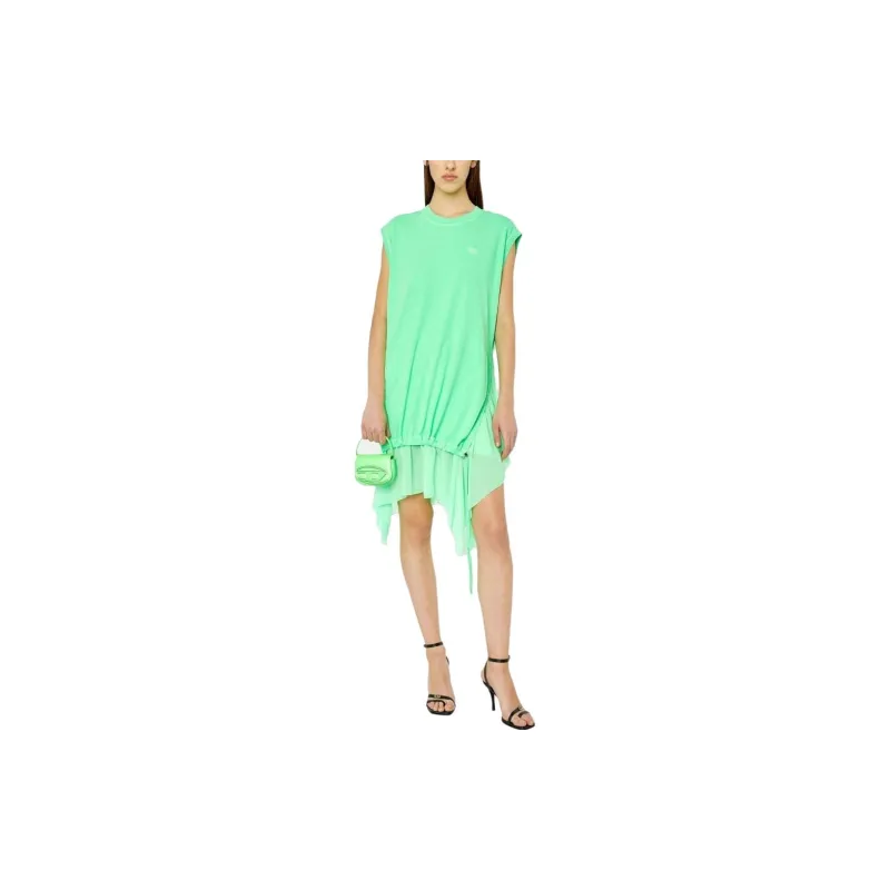 DIESEL Sleeveless Dresses Women's Neon Green-1