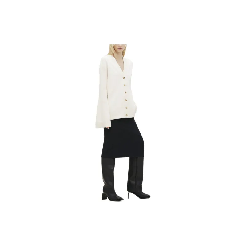 COURREGES Logo appliquéd Cardigan-2
