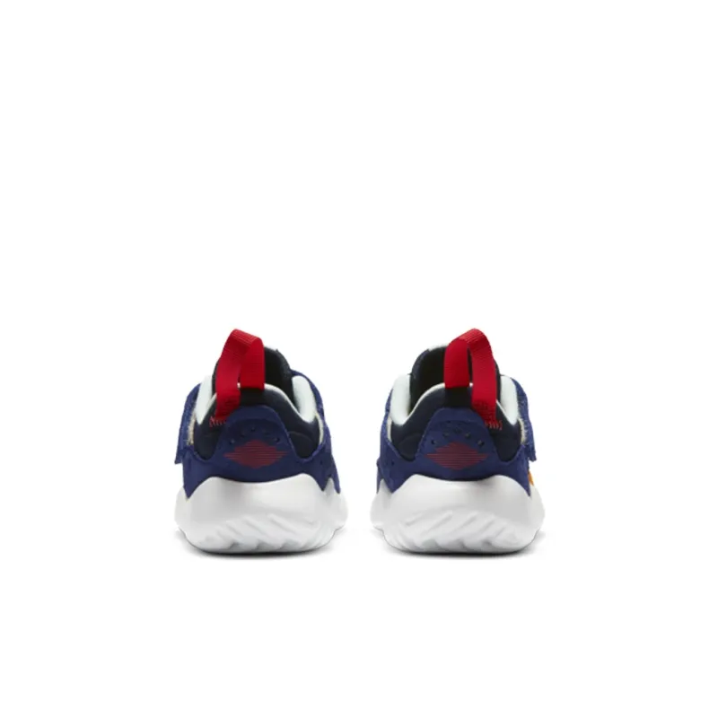 Jordan Delta Cushioning Wear-Resistant Low-Top Toddler Shoes Orange Blue Infant And Toddler-4