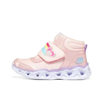Skechers Heart Lights Kids Lifestyle Shoes Pink Teenagers