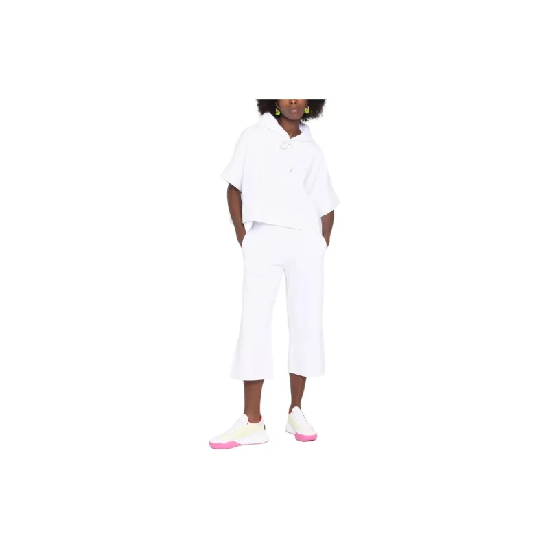 Stella McCartney Logo Embroidered Cropped Trousers-1