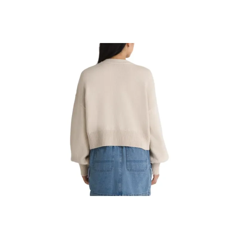 Vans Bailey Cardigan Sweater Knitwear Women's Oat-3