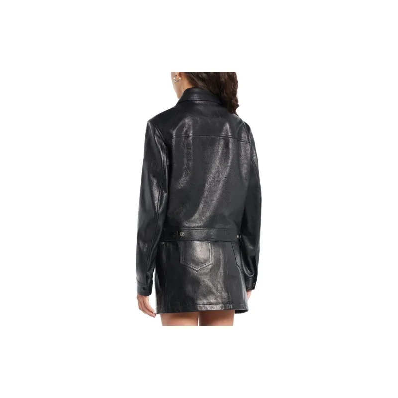 TOM FORD Long Sleeved Leather Jacket-2