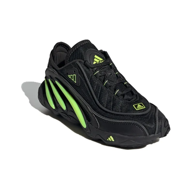 Adidas Originals Fyw 98 Shock Absorbers Low Top Kids Lifestyle Shoes Black Green Teenagers-1