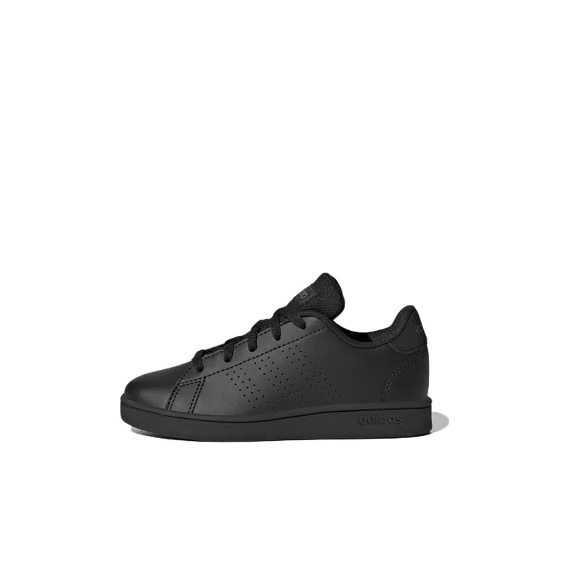 Adidas Neo ADVANTAGE K Anti Slip Wear Resistant Low Top Skateboard Shoes Black Kids'-0