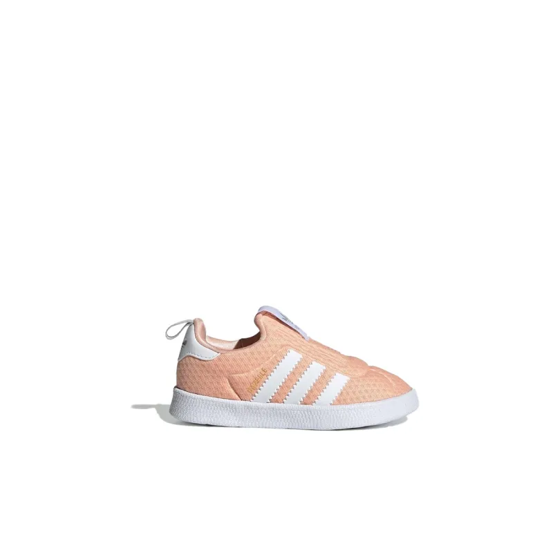 Adidas Originals GAZELLE Low-Top Skateboard Shoes Pink White Infant And Toddler-1