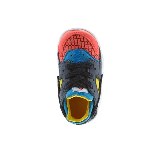 Nike Huarache Run Anti Slip Wear Resistant Low Top Toddler Shoes Blue Black Orange Infant And Toddler-1