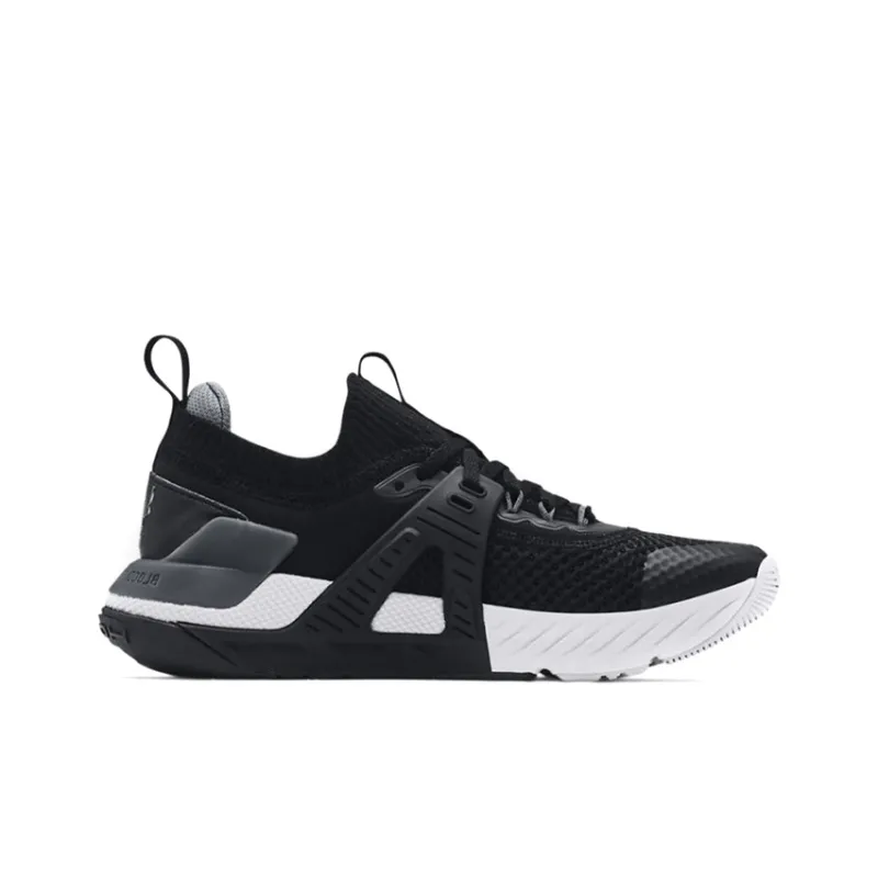 Under Armour Project Rock Durable Breathable Kids' Training Shoes Black Teenagers-1