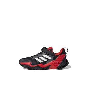 Adidas 4Uture Rnr El K Anti Slip Wear Resistant Low Top Kids' Running Shoes Black Red Kids'