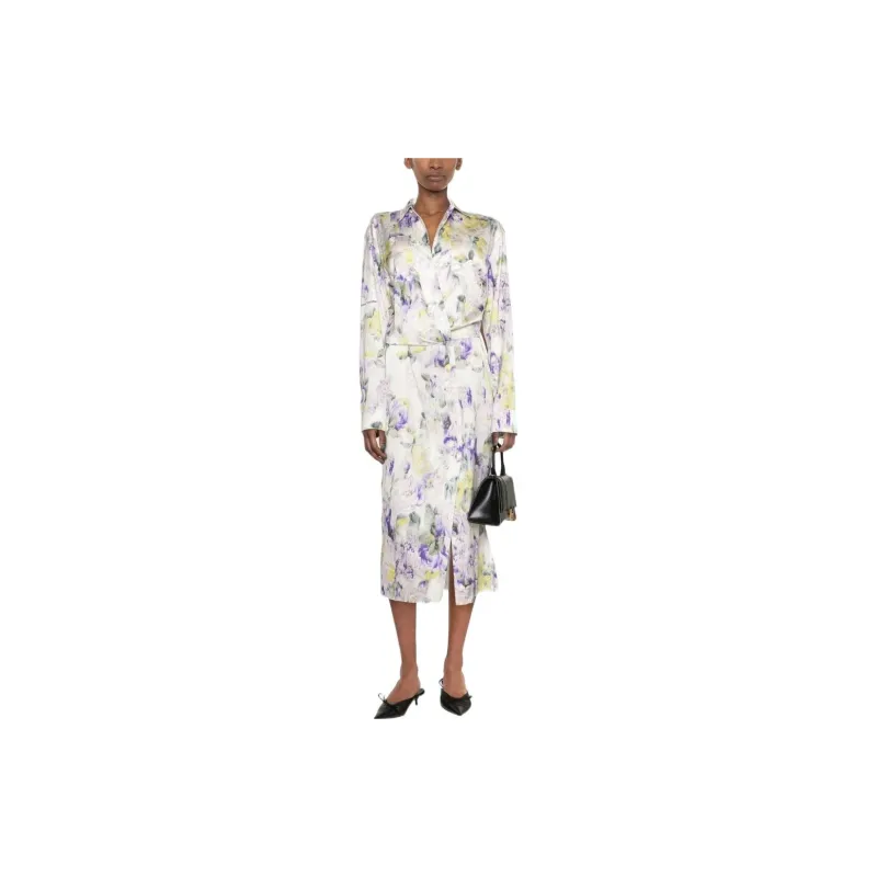 OFF-WHITE Floral-print Dress-1
