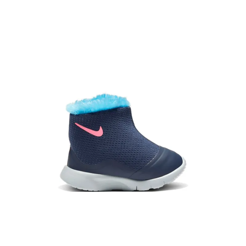 Nike Cushioning Abrasion Resistant Thermal High Top Toddler Shoes Blue Pink Infant And Toddler-1