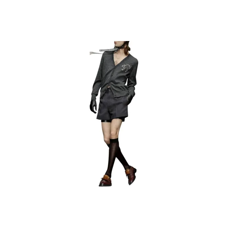 Maison Margiela Logo Motif Embroidered Buttoned Cardigan-1