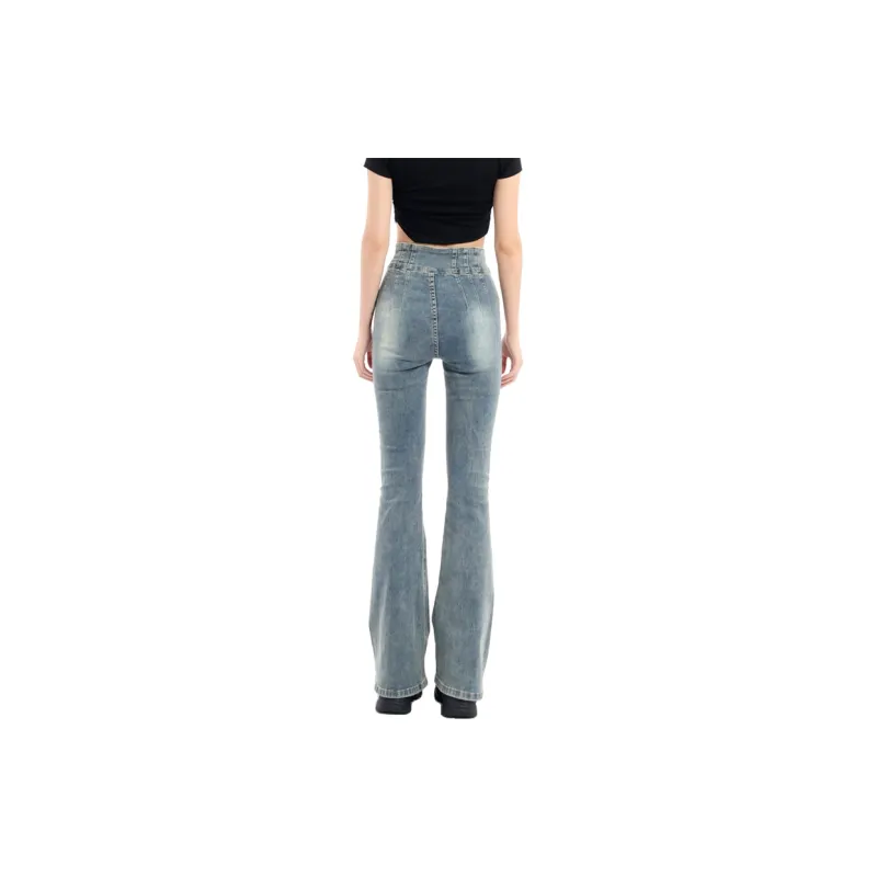 QYPRF Flared Pants Jeans Women's-3