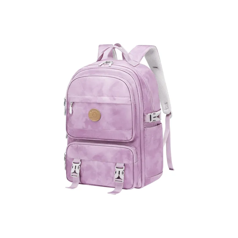 V.NINE Fabric Backpack Large Size Unisex Sky Blue/Sky Pink-3