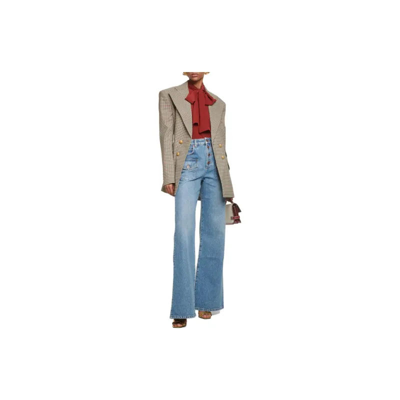 BALMAIN Jeans Women's Blue-1