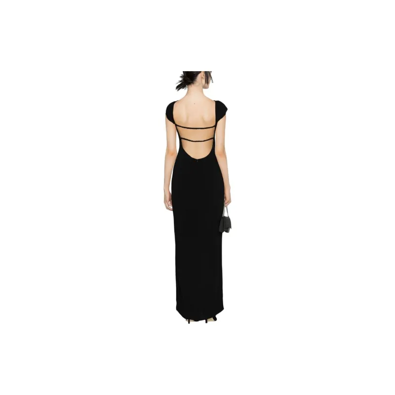 Reformation Short-Sleeved Dresses Women's Black-1