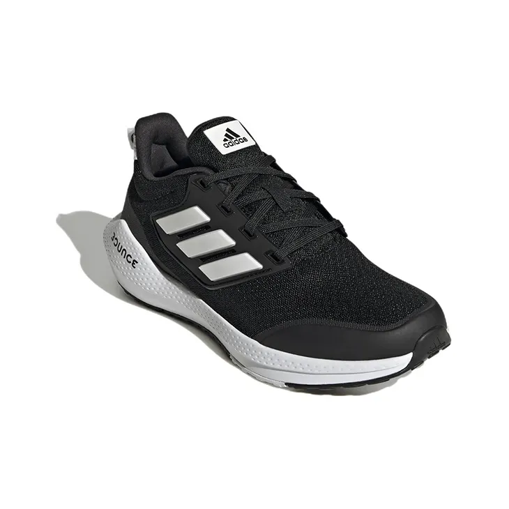 Adidas EQ21 2.0 J Slip Resistant, Abrasion Resistant, Breathable Low Top Kids' Running Shoes Black White Teenagers-2