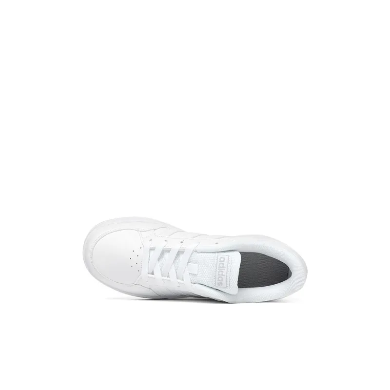 Adidas Breaknet Anti Slip Wear Resistant Low Top Kids' Skateboarding Shoes White Kids'-3