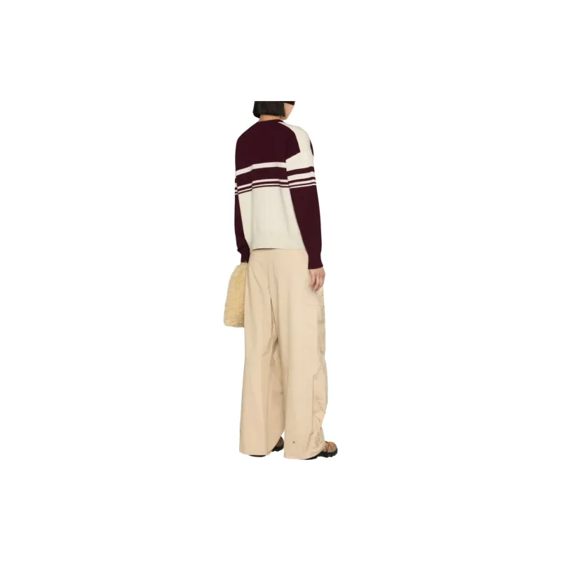 ISABEL MARANT Callie Logo Intarsia Crewneck Jumper-3