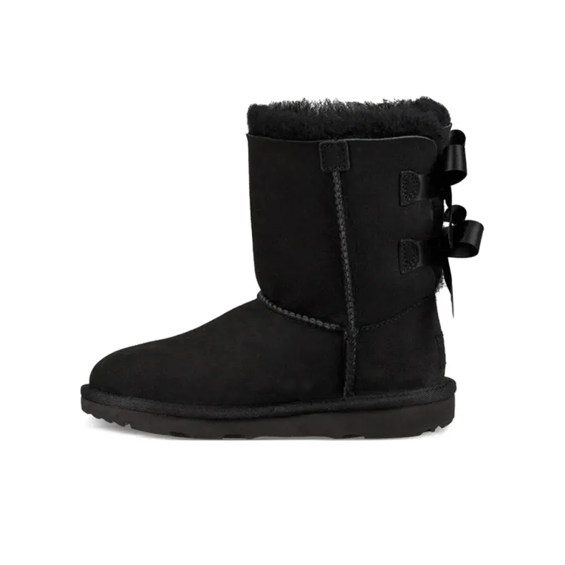 UGG Bailey Bow II Boot Black Kids-0