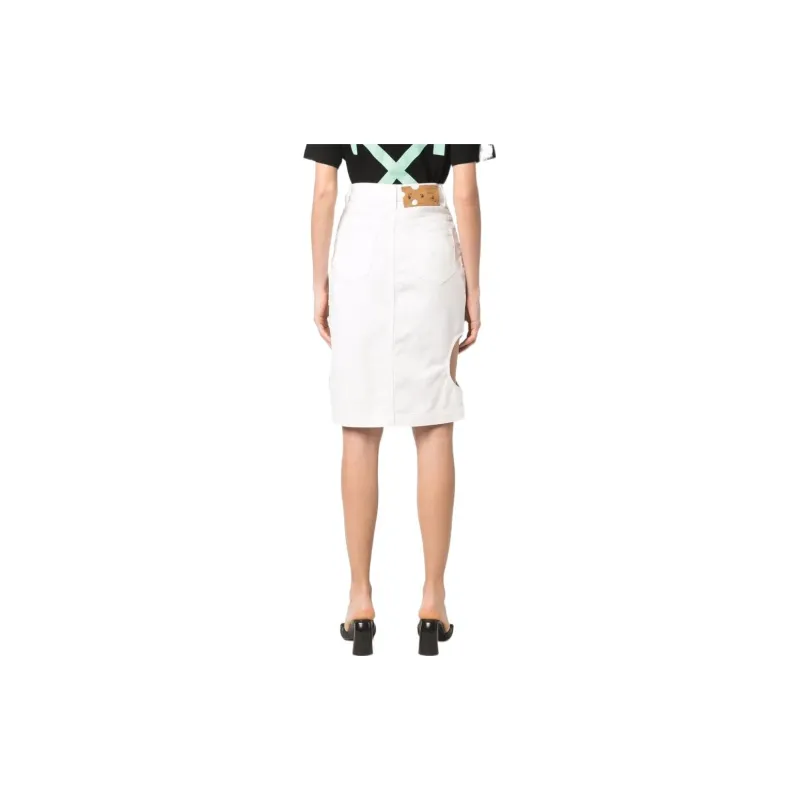 OFF WHITE Casual Long Skirts Women's White-2