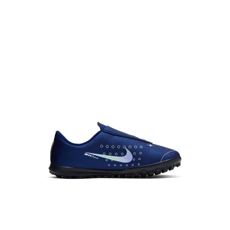 Nike Mercurial Vapor 13 Assassin 13 Club MDS Low Top Kids' Soccer Shoes Navy Blue Children Aged 3 7 Years Old-1
