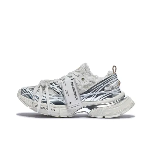 SMILEREPUBLIC Cushioning Breathable Coverage Height Increasing Low Top Chunky Sneakers Unisex