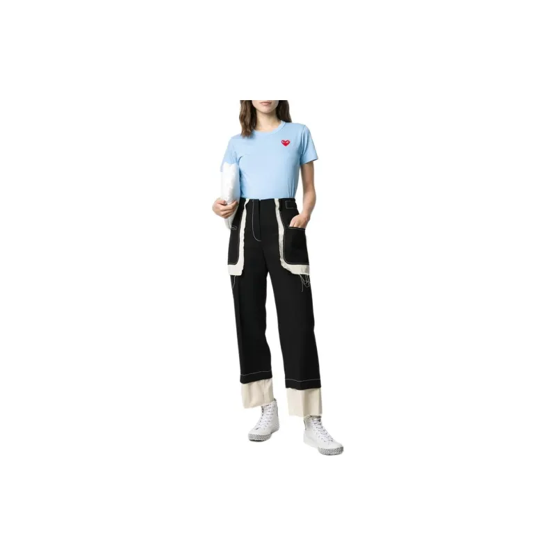 CDG T Shirts Women's Light Blue-1