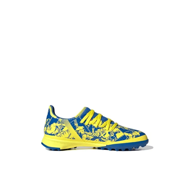Adidas X GHOSTED Abrasion Resistant Breathable Low Top Kids' Soccer Shoes Blue Yellow Red Kids'-1