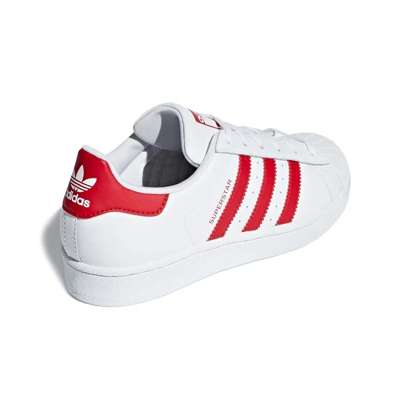 Adidas Superstar Cloud White Scarlet GS-3
