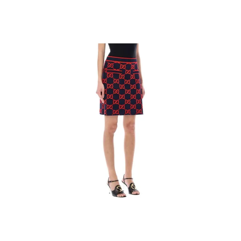 GUCCI Wool jacquard Skirt-5