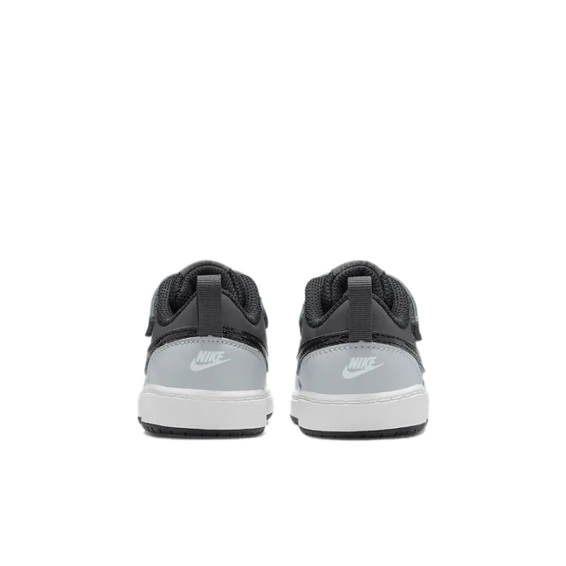 Nike Court Borough Series Anti Slip Wear Resistant Low Top Toddler Shoes Black Gray Infant And Toddler-4