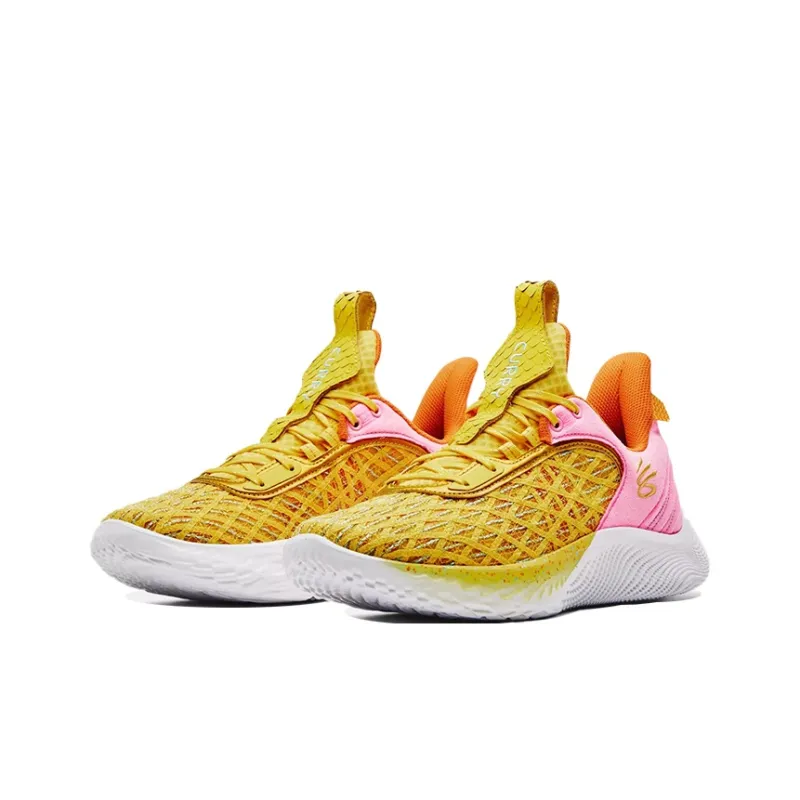 SESAME STREET x Under Armour Curry 9 Low Top Performance Basketball Shoes Lemon Unisex-2