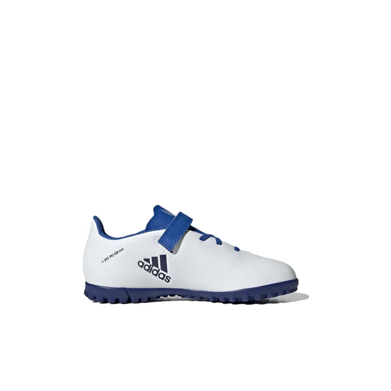 Adidas X Speedflow.4 Abrasion Resistant Low Top Kids' Soccer Shoes White Blue Kids'-1