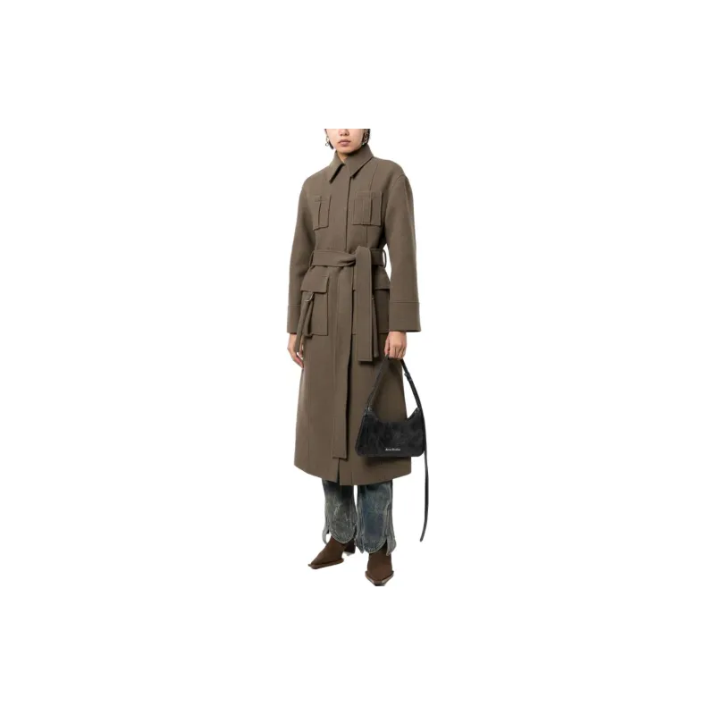 Blumarine Coats Women's Brown-1