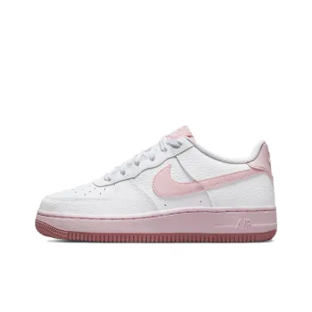 Nike Kids Air Force 1 'White/Pink Foam' Sneakers