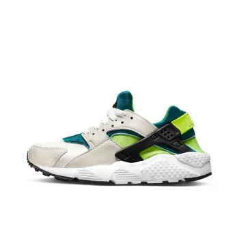 Nike Air Huarache Run White Volt Bright Spruce GS
